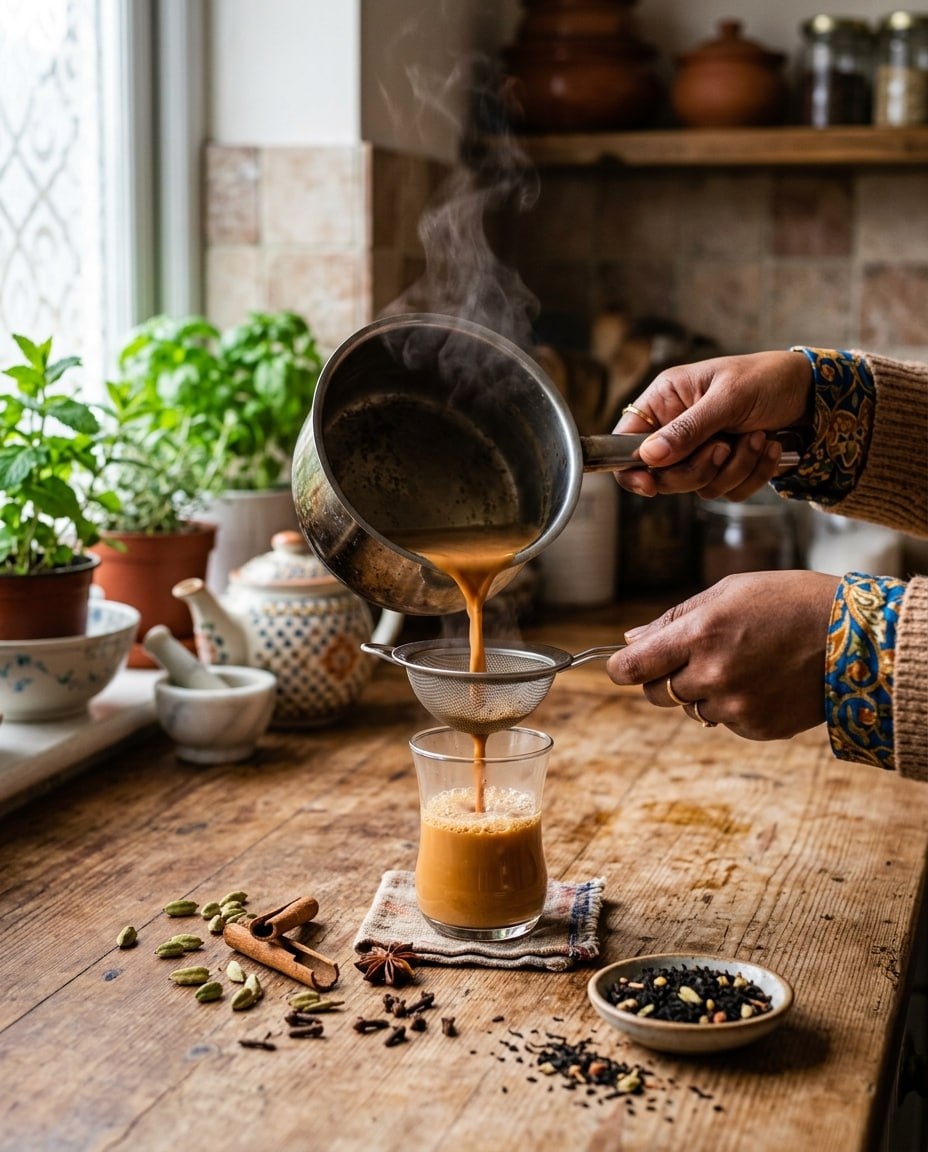 طرز تهیه چای ماسالا خانگی؛ ترکیب ادویه و نسبت شیر دقیقاً مثل کافه
